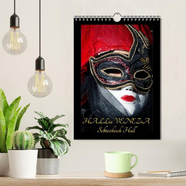 Produktbild: Venezianische Masken HALLia VENEZia Schw&auml;bisch Hall (Wandkalender 2027 DIN A4 hoch), CALVENDO Monatskalender