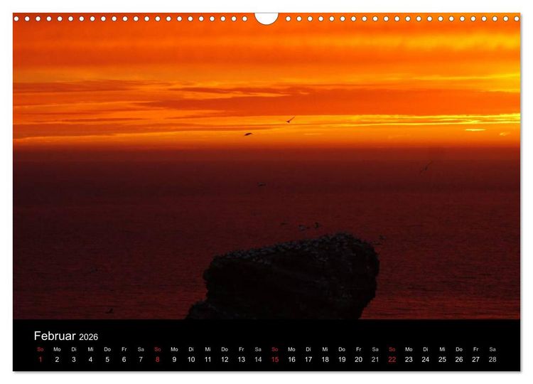 Produktbild: Abend in Helgoland (Wandkalender 2026 DIN A3 quer), CALVENDO Monatskalender