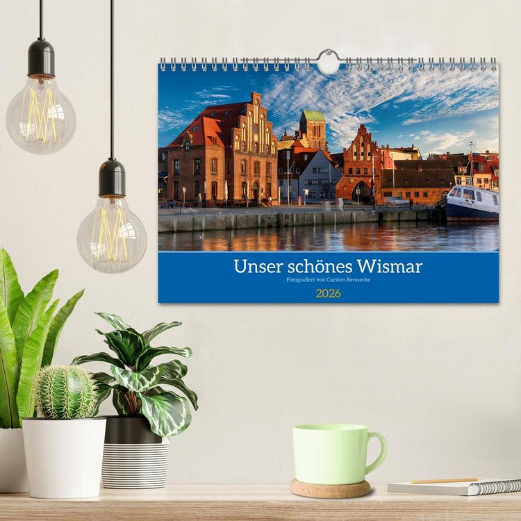 Produktbild: Unser sch&ouml;nes Wismar (Wandkalender 2026 DIN A4 quer), CALVENDO Monatskalender