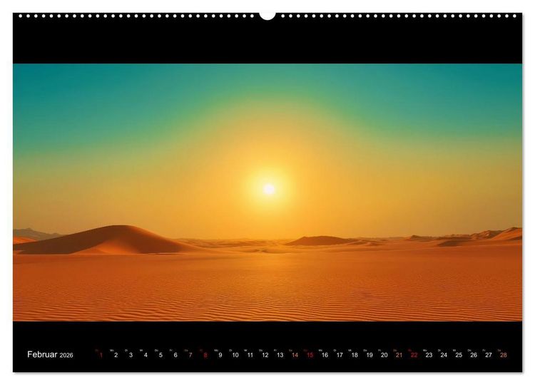 Produktbild: Puristische Landschaften (hochwertiger Premium Wandkalender 2026 DIN A2 quer), Kunstdruck in Hochglanz