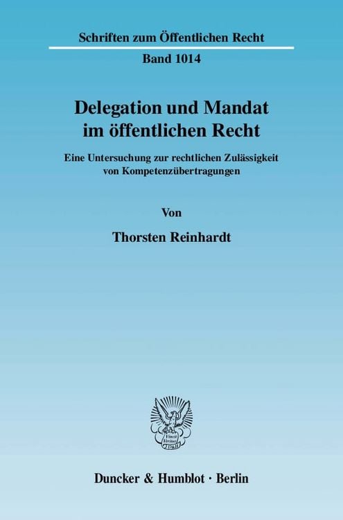 Produktbild: Delegation und Mandat im &ouml;ffentlichen Recht.