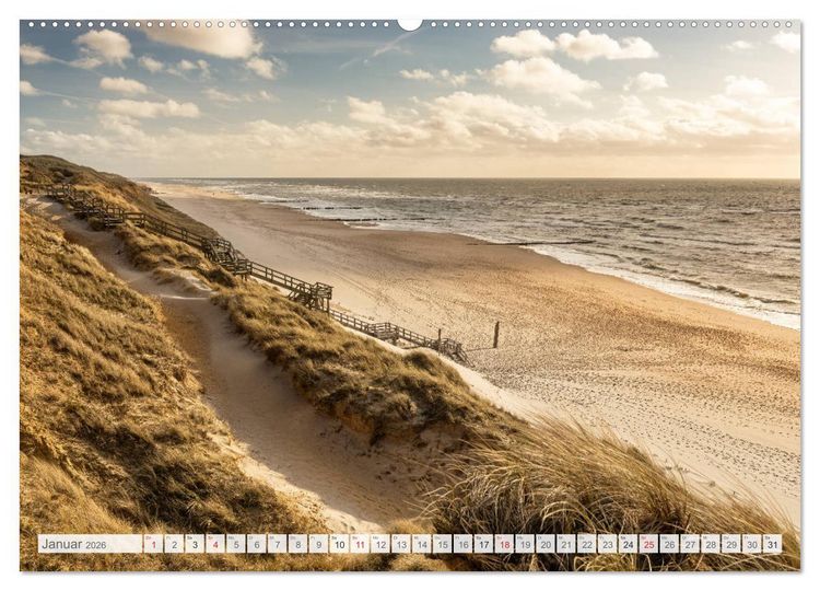Produktbild: Nordseeperle Sylt (Wandkalender 2026 DIN A2 quer), CALVENDO Monatskalender