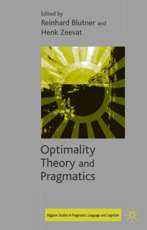 Produktbild: Optimality Theory and Pragmatics
