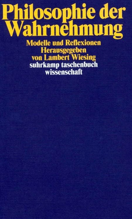 Produktbild: Philosophie der Wahrnehmung
