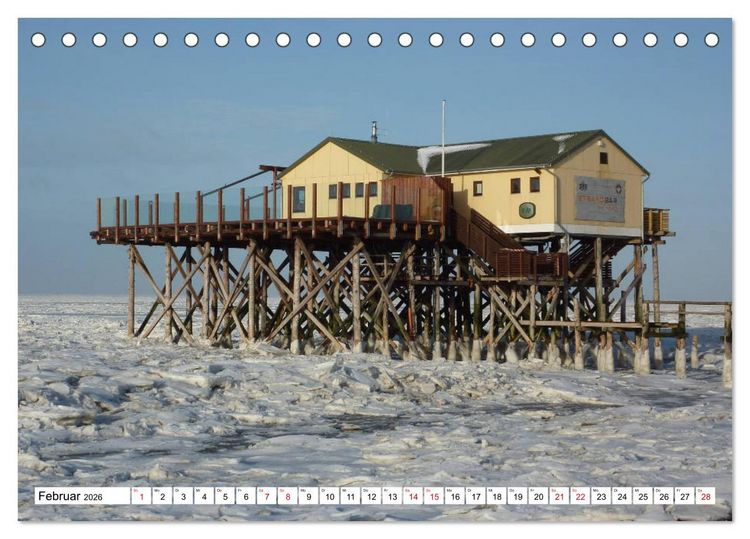 Produktbild: Impressionen aus Sankt Peter-Ording (Tischkalender 2026 DIN A5 quer), CALVENDO Monatskalender