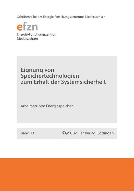 Produktbild: Eignung von Speichertechnologien zum Erhalt der Systemsicherheit