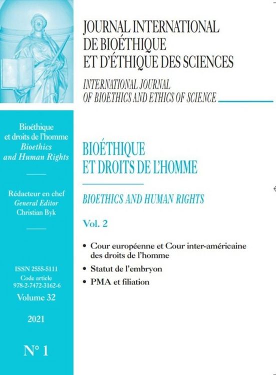 Produktbild: Bioethique et Droits de l Homme Vol2 Statut de l Embryon Jib 2021