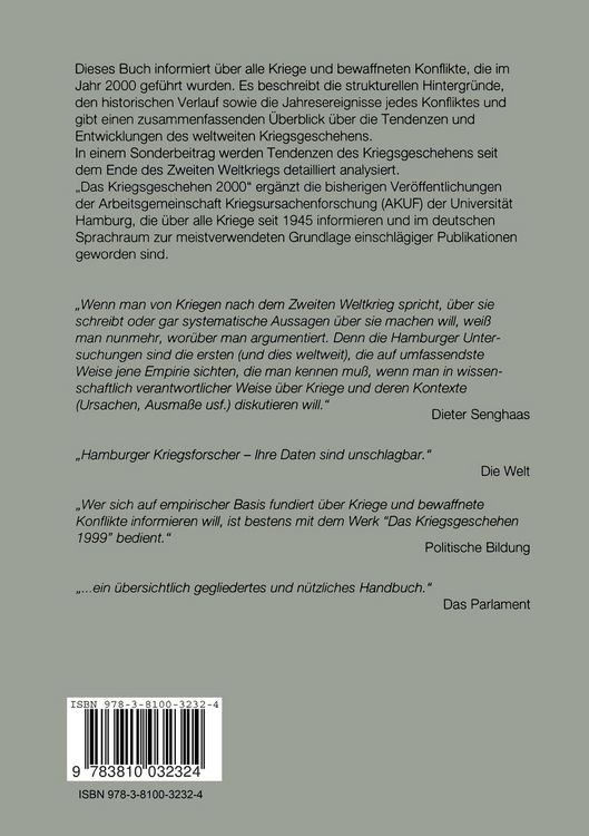 Produktbild: Das Kriegsgeschehen 2000