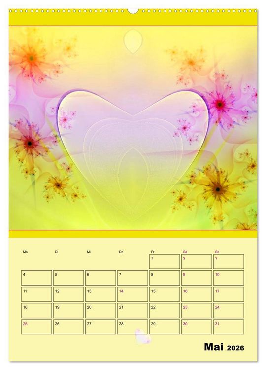 Produktbild: Ganz viel Herz (hochwertiger Premium Wandkalender 2026 DIN A2 hoch), Kunstdruck in Hochglanz