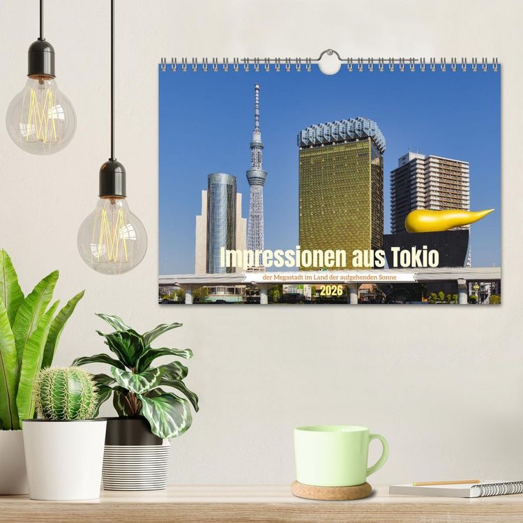 Produktbild: Impressionen aus Tokio, der Megastadt im Land der aufgehenden Sonne (Wandkalender 2026 DIN A4 quer), CALVENDO Monatskalender