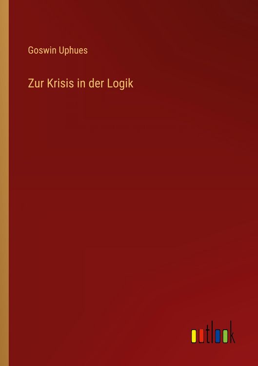 Produktbild: Zur Krisis in der Logik