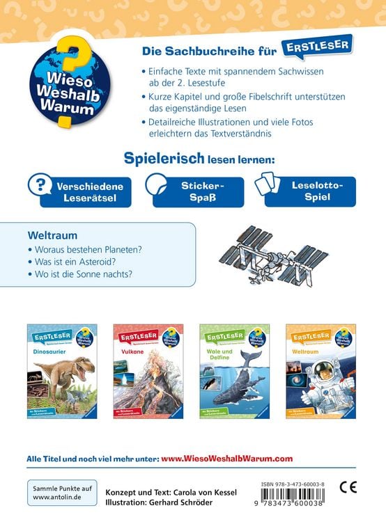 Produktbild: Wieso? Weshalb? Warum? Erstleser, Band 4 - Weltraum