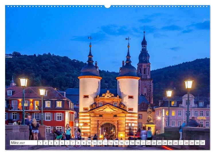 Produktbild: Baden-W&uuml;rttemberg - Heidelberg (Wandkalender 2027 DIN A2 quer), CALVENDO Monatskalender