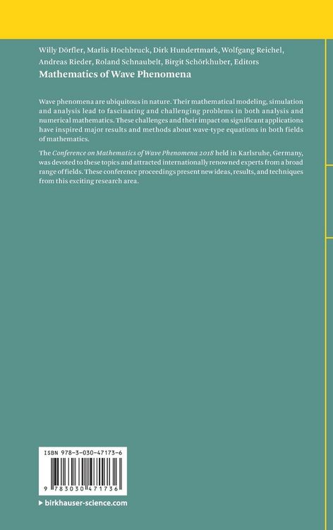 Produktbild: Mathematics of Wave Phenomena