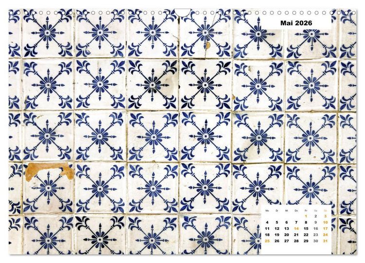 Produktbild: Lissabons Azulejos (Wandkalender 2026 DIN A3 quer), CALVENDO Monatskalender