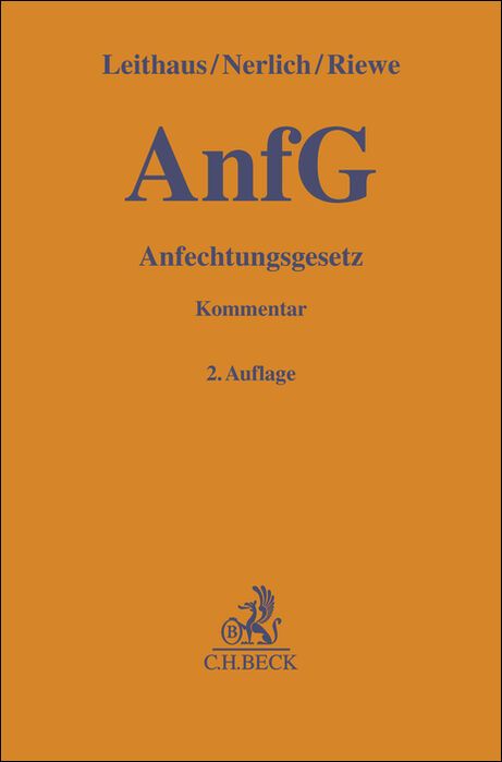 Produktbild: Anfechtungsgesetz. AnfG