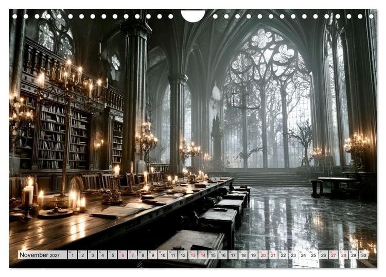 Produktbild: Geheime Bibliotheken der alten Welt (Wandkalender 2027 DIN A4 quer), CALVENDO Monatskalender