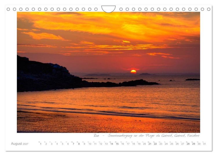 Produktbild: Sehnsucht Bretagne - Breizh (Wandkalender 2027 DIN A4 quer), CALVENDO Monatskalender