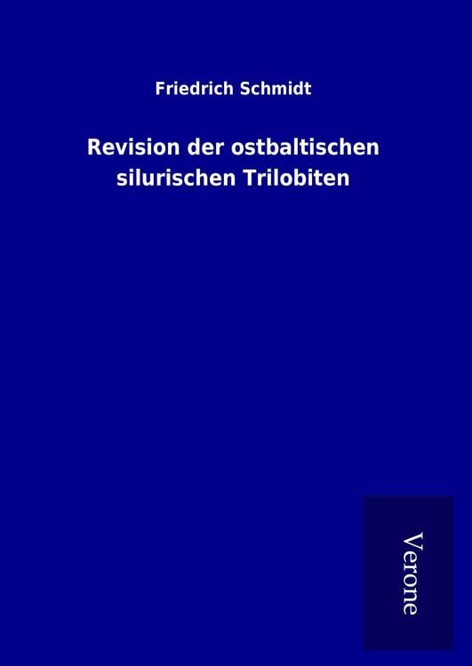 Produktbild: Revision der ostbaltischen silurischen Trilobiten
