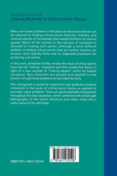 Produktbild: Linking Methods in Critical Point Theory