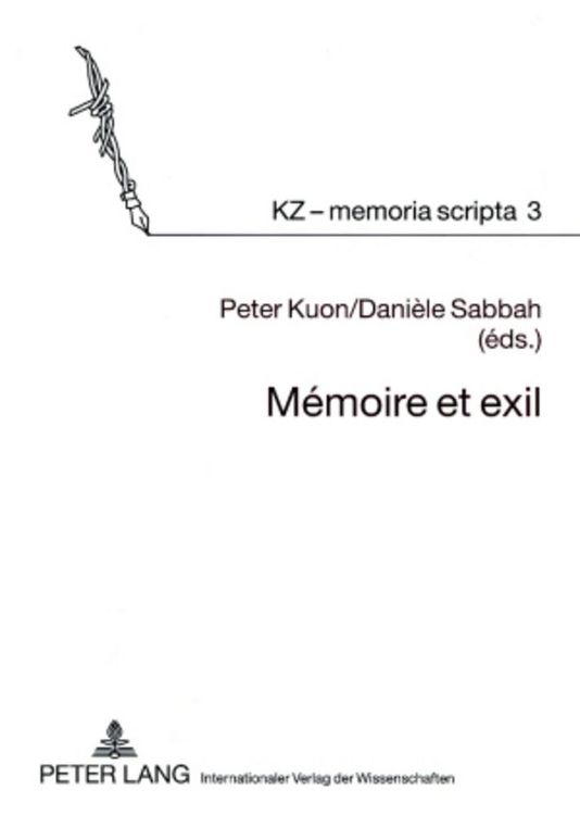 Produktbild: M&eacute;moire et exil