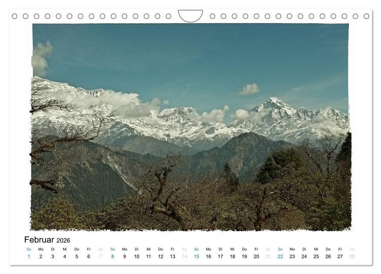 Produktbild: NEPAL GREAT HIMALAYA TRAIL - KULTUR ROUTE (Wandkalender 2026 DIN A4 quer), CALVENDO Monatskalender