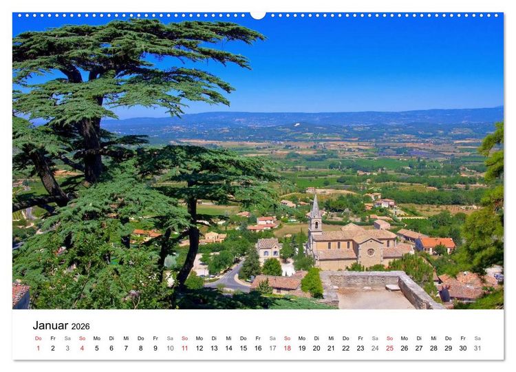 Produktbild: Provence - Zwischen Meer und Alpen (hochwertiger Premium Wandkalender 2026 DIN A2 quer), Kunstdruck in Hochglanz