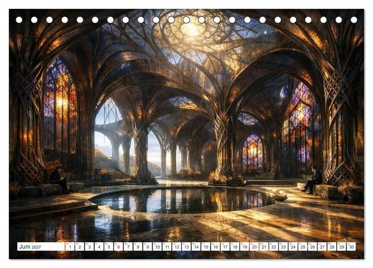Produktbild: Architektur der Emotionen - Gestaltete Stimmungen (Tischkalender 2027 DIN A5 quer), CALVENDO Monatskalender