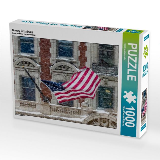 Produktbild: CALVENDO Puzzle Snowy Broadway | 1000 Teile Lege-Gr&ouml;&szlig;e 64x48cm Foto-Puzzle f&uuml;r gl&uuml;ckliche Stunden