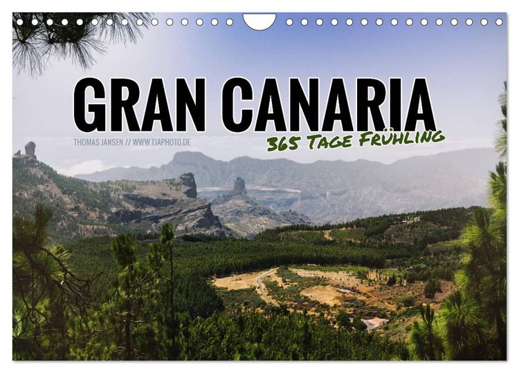 Produktbild: Gran Canaria - 365 Tage Fr&uuml;hling (Wandkalender 2026 DIN A4 quer), CALVENDO Monatskalender