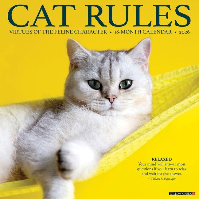 Produktbild: Cat Rules 2026 12 X 12 Wall Calendar