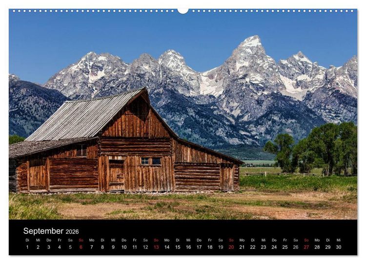Produktbild: USA Landschaftskalender (Wandkalender 2026 DIN A2 quer), CALVENDO Monatskalender