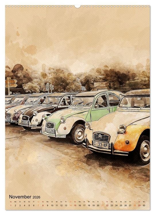 Produktbild: Die Ente - Automobil Legende (hochwertiger Premium Wandkalender 2026 DIN A2 hoch), Kunstdruck in Hochglanz