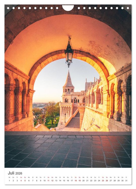 Produktbild: Die sch&ouml;nsten Orte vom Balaton nach Budapest (Wandkalender 2026 DIN A4 hoch), CALVENDO Monatskalender
