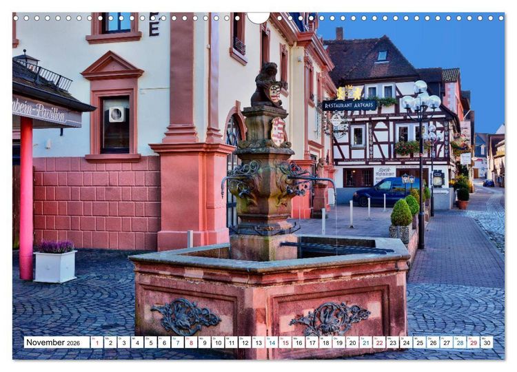 Produktbild: Erbach - Die Odenw&auml;lder Residenzstadt (Wandkalender 2026 DIN A3 quer), CALVENDO Monatskalender