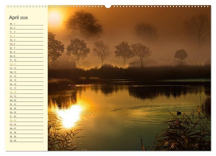 Produktbild: Friesland, verzauberte Landschaft an der Nordsee (hochwertiger Premium Wandkalender 2026 DIN A2 quer), Kunstdruck in Hochglanz