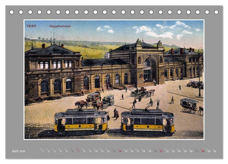 Produktbild: Historische Bahnh&ouml;fe (Tischkalender 2026 DIN A5 quer), CALVENDO Monatskalender