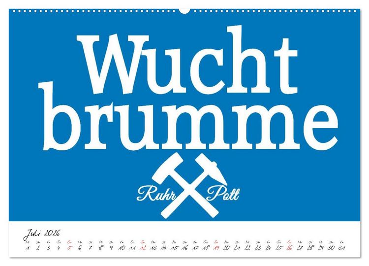 Produktbild: Ruhrpott Vokabeln (hochwertiger Premium Wandkalender 2026 DIN A2 quer), Kunstdruck in Hochglanz