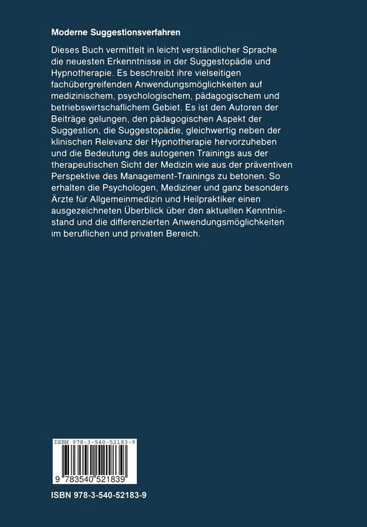 Produktbild: Moderne Suggestionsverfahren