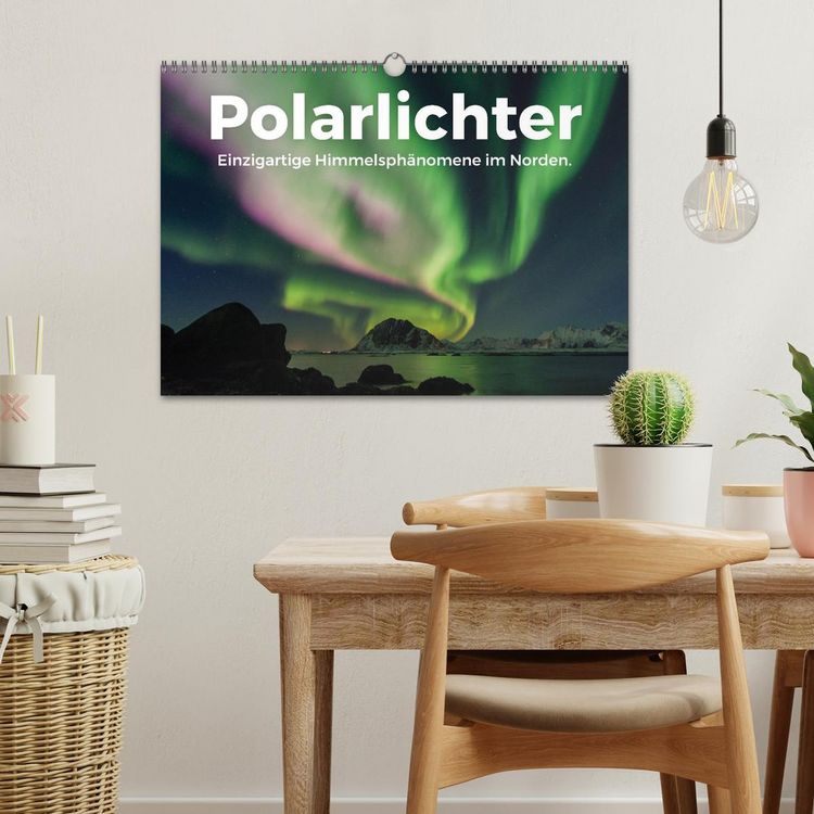 Produktbild: Polarlichter - Einzigartige Himmelsph&auml;nomene im Norden (Wandkalender 2026 DIN A3 quer), CALVENDO Monatskalender