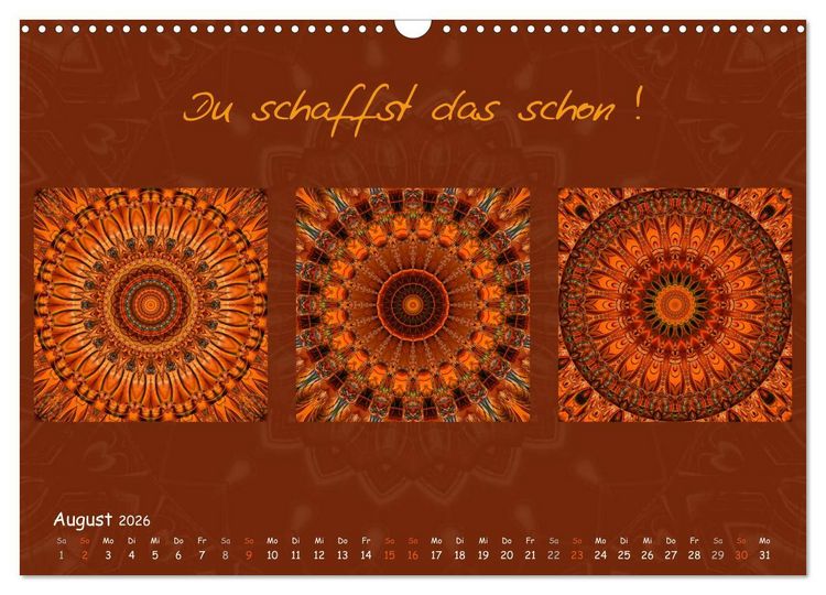 Produktbild: Mandala Trilogien (Wandkalender 2026 DIN A3 quer), CALVENDO Monatskalender