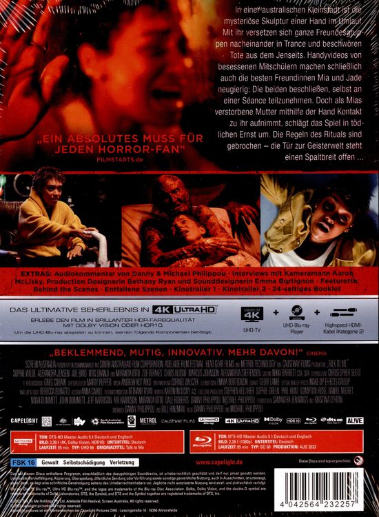 Produktbild: Talk to Me - 2-Disc Limited Collector's Edition im Mediabook (4K Ultra HD) + (Blu-ray)