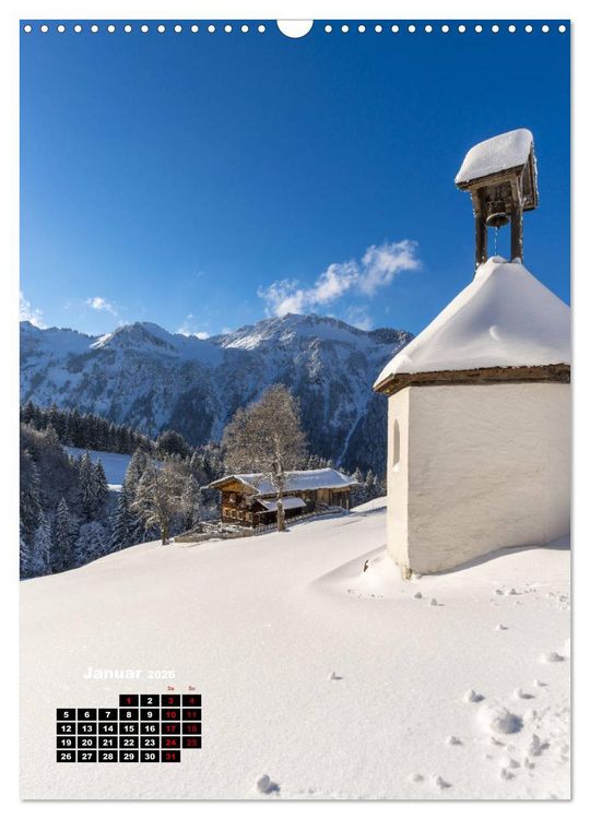 Produktbild: Leichte Wanderziele um Oberstdorf (Wandkalender 2026 DIN A3 hoch), CALVENDO Monatskalender