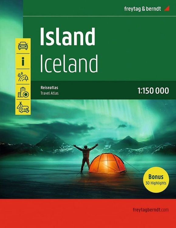 Produktbild: Freytag & berndt Autoatlas Island Reiseatlas mit Spiralbindung 1:150.000