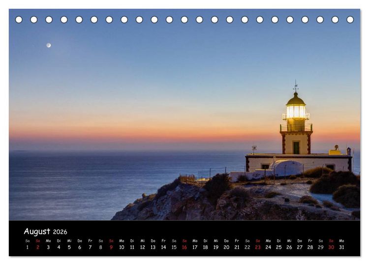 Produktbild: Leuchtende St&auml;dte (Tischkalender 2026 DIN A5 quer), CALVENDO Monatskalender