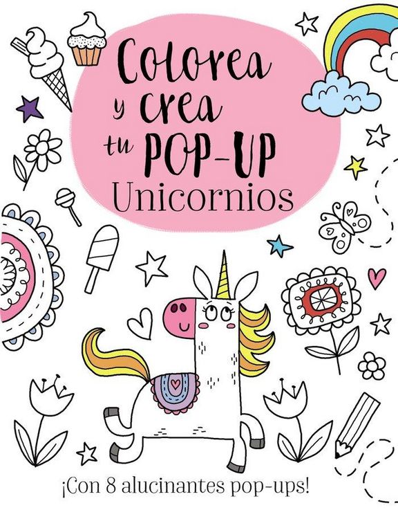 Produktbild: Colorea y crea tu pop-up. Unicornios