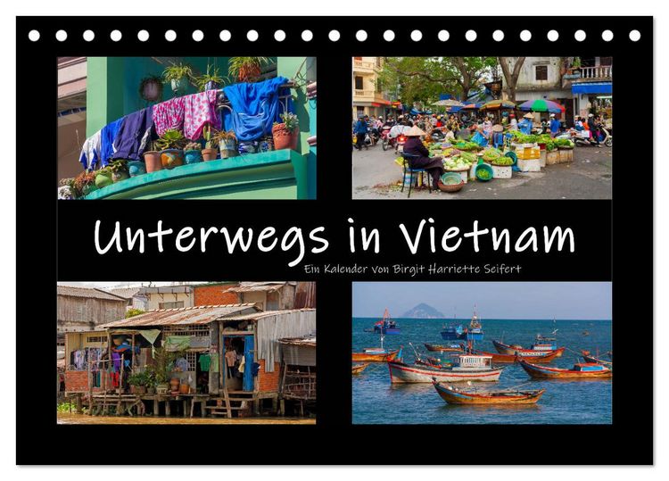 Produktbild: Unterwegs in Vietnam (Tischkalender 2026 DIN A5 quer), CALVENDO Monatskalender