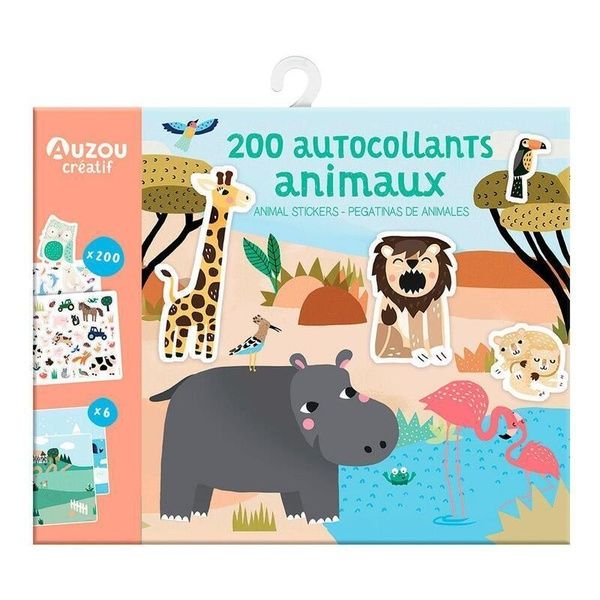 Produktbild: Animaux : 200 autocollants. Animal stickers. Pegatinas de animales