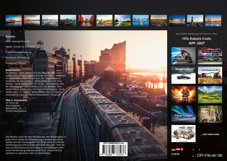 Produktbild: Hamburg - Zwischen Speicherstadt und Alster - 2027 - Kalender DIN A2