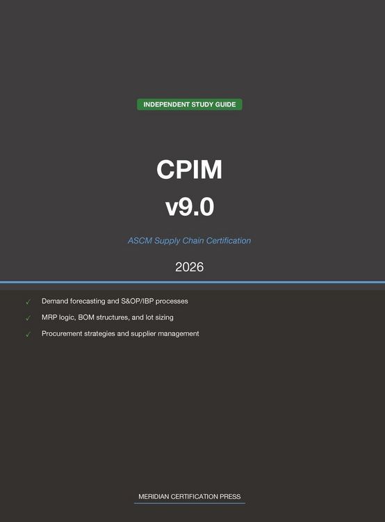 Produktbild: ASCM CPIM v9.0 Supply Chain Study Guide 2026